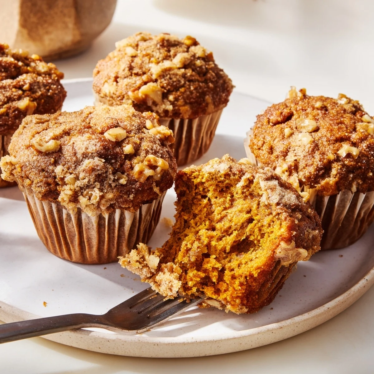 Deliciously soft pumpkin muffins, bursting with ginger flavor, ideal for cozy afternoons.