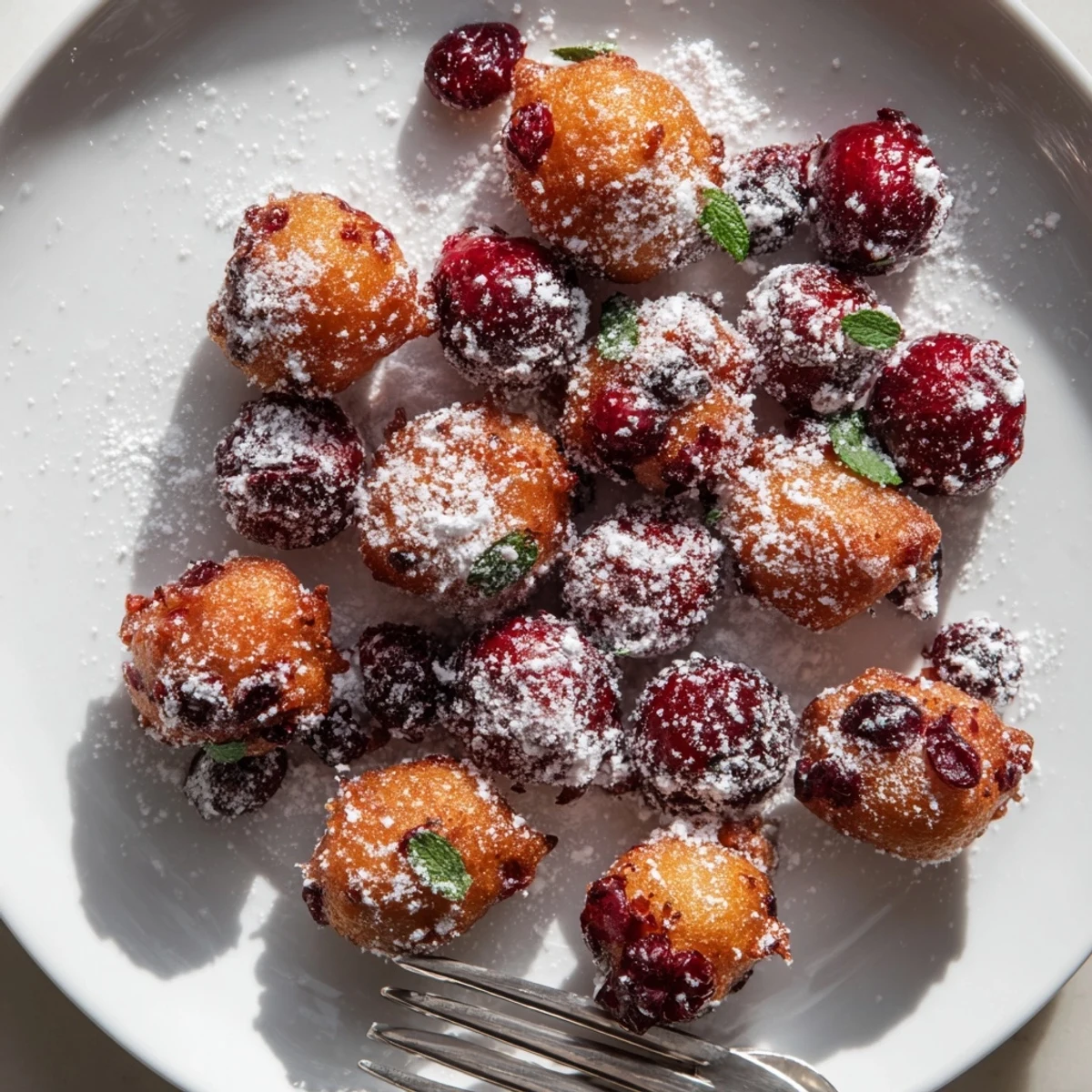 Golden, crunchy Tempura Cranberry Bites, perfect for holiday gatherings and potlucks!  