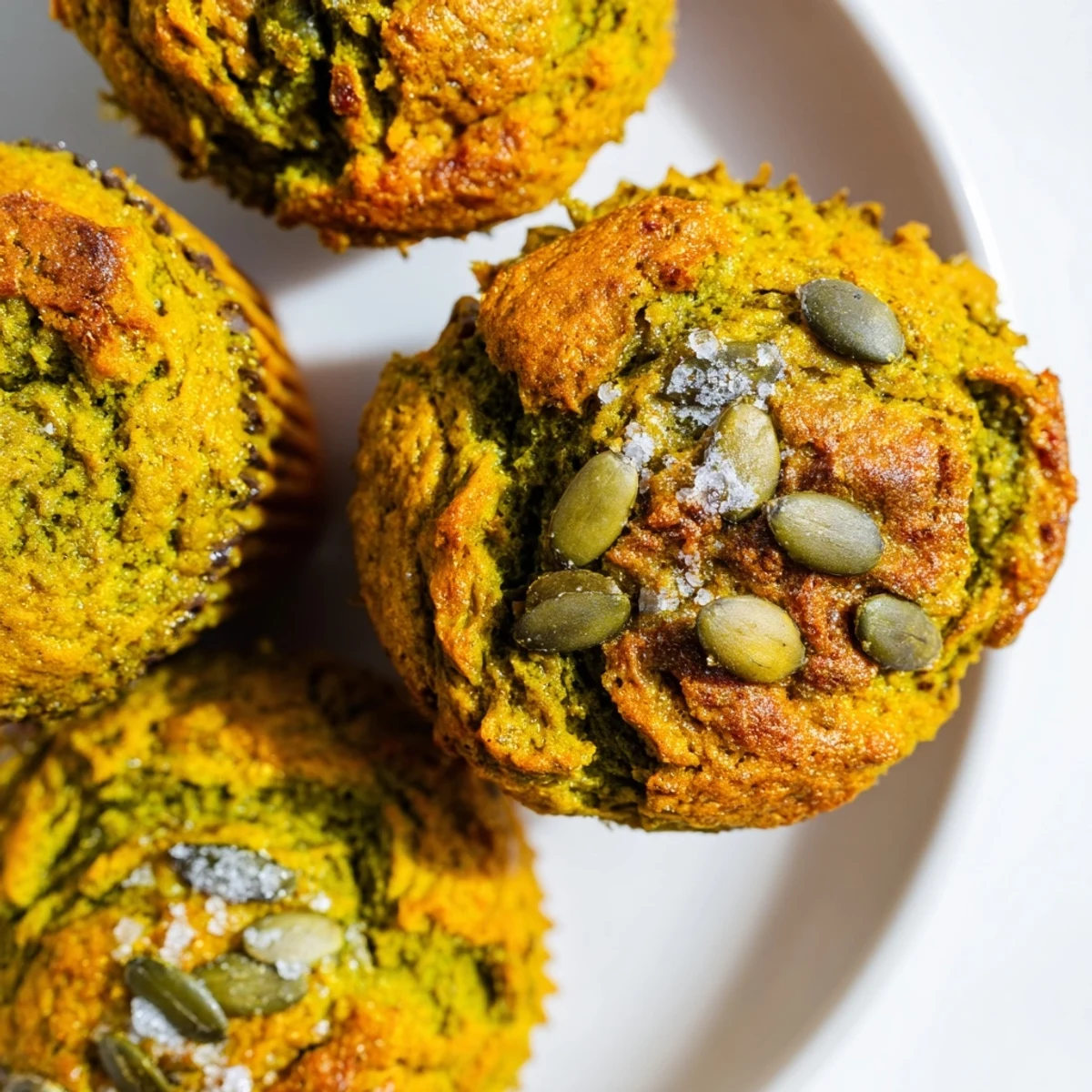 Aromatic Rustic Matcha Pumpkin Muffins blending sweet pumpkin with earthy matcha flavors.
