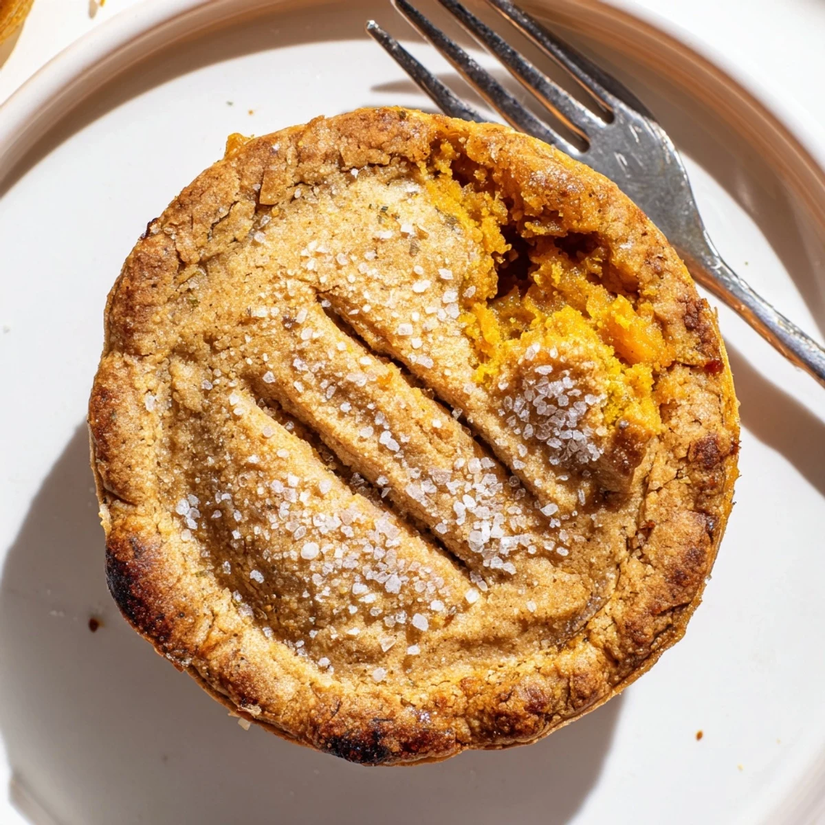 Moist matcha pumpkin muffin pie pops with festive autumn spices and vibrant colors.  
