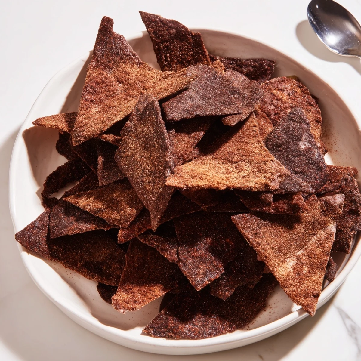 Delicious Dessert Chips & Salsa with crispy chocolate chips and vibrant fruit medley.  
