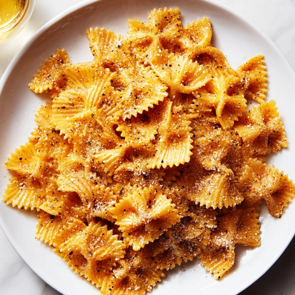 Crispy pasta chips seasoned variety, perfect for snacking with your favorite dips.