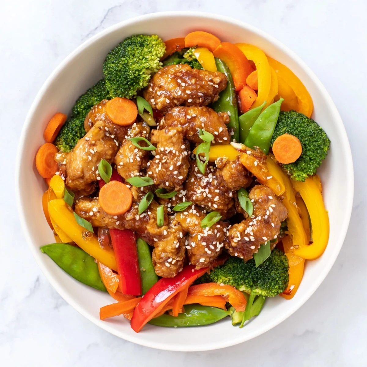 Chicken Stir-Fry Vegetables Rice