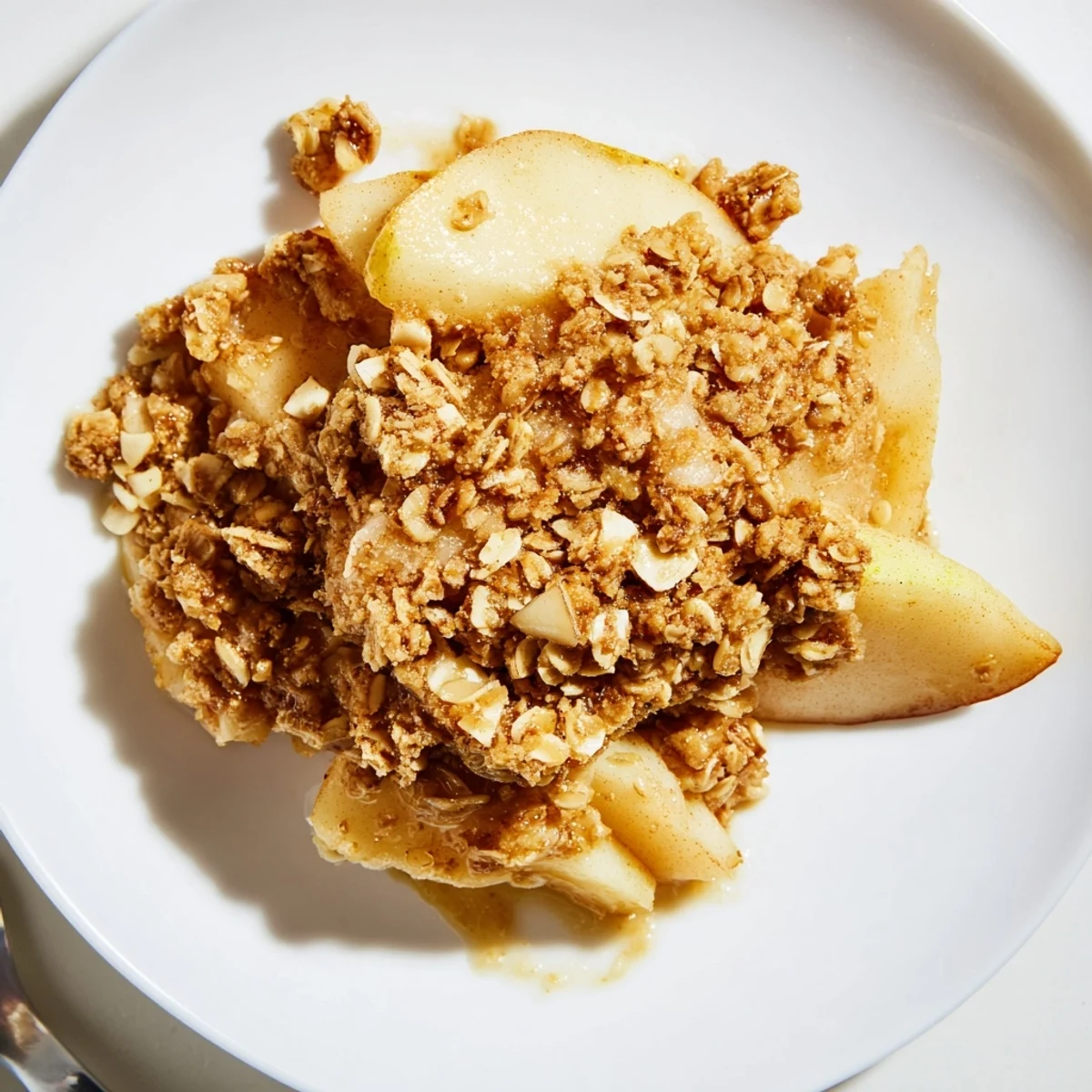 Fragrant Best Apple Crisp, a warm dessert with bubbling apples under a golden oat crumble.