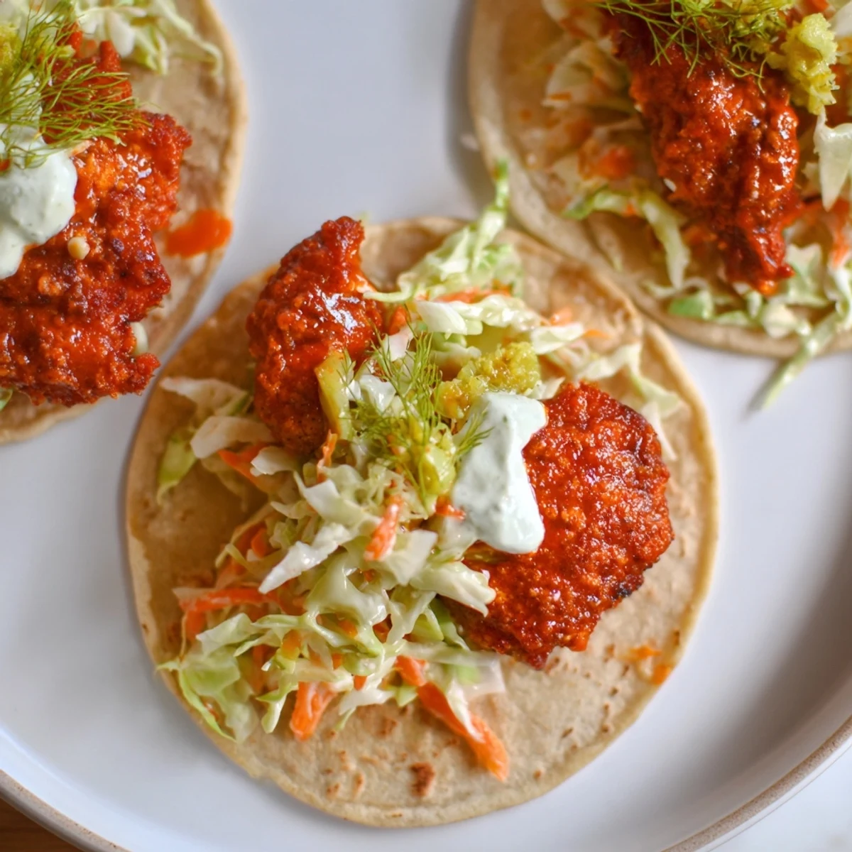 Imagine the spicy Buffalo Chicken Smash Burger Tacos: juicy chicken and cool, crunchy ranch.