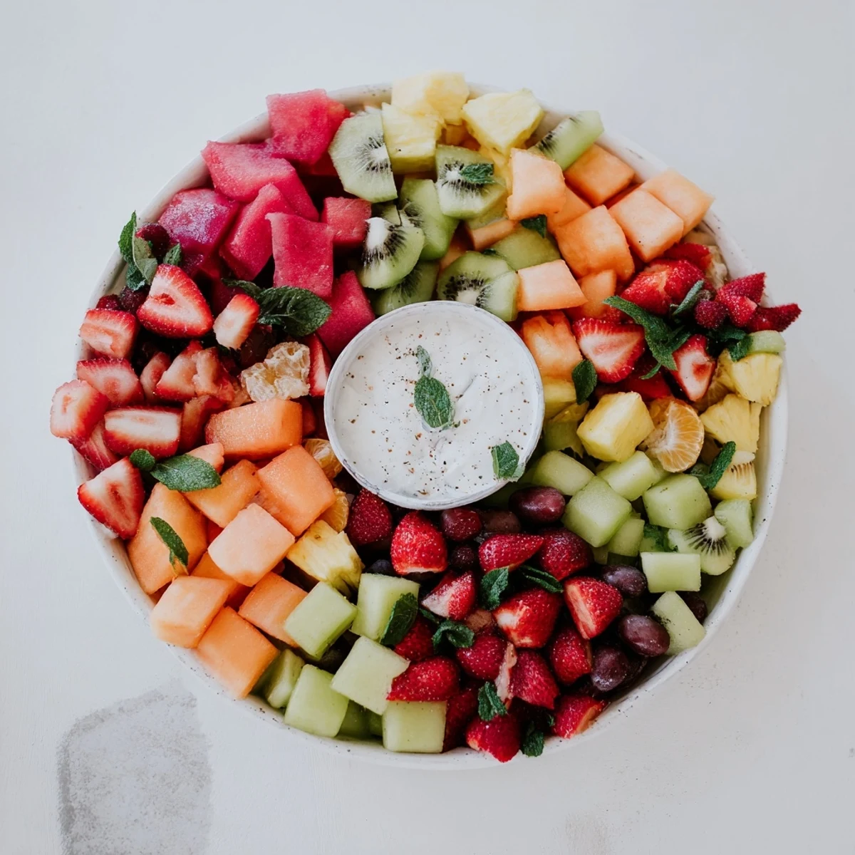 Beach Ball Fruit Platter: a brightly colored, refreshing fruit arrangement ready for summer snacking.