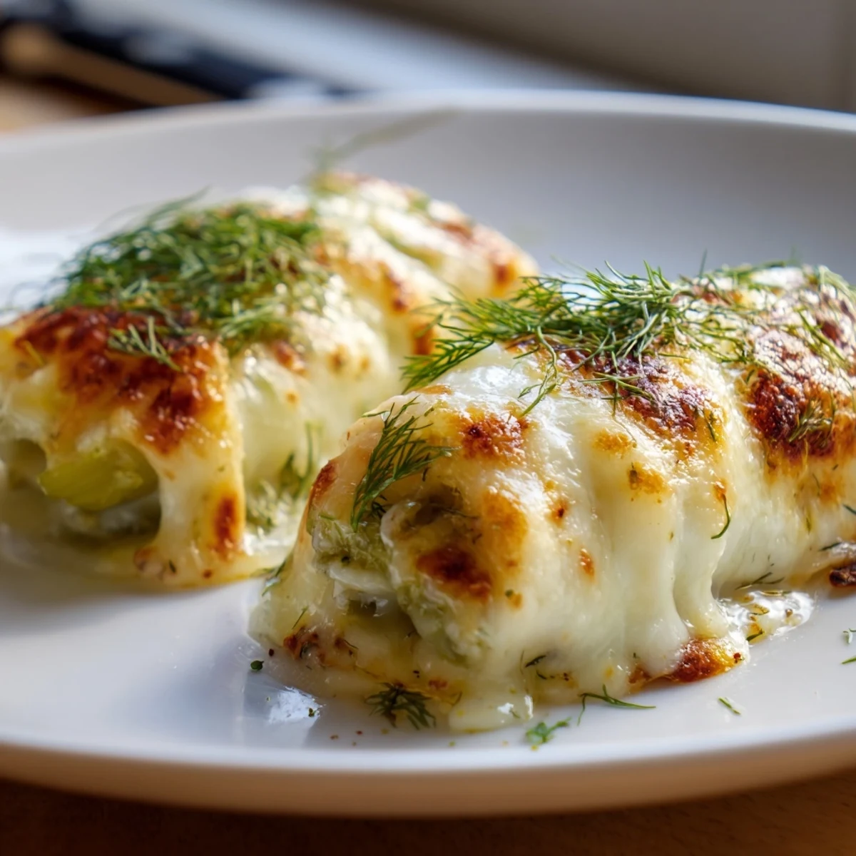 Savory melted cheese pickle rolls, perfect for a party, with a golden and appealing look.