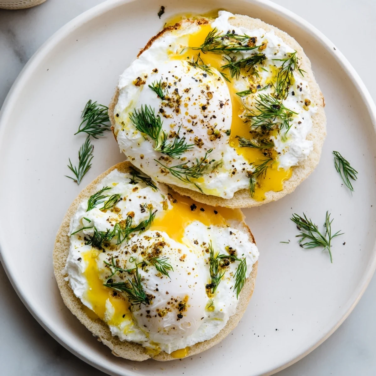 Çılbır Eggs Benedict offer creamy poached eggs atop garlicky yogurt, finished with spiced butter.