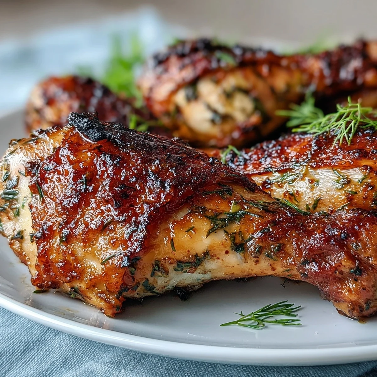 Keto Baked Ranch Chicken Drumsticks with Roasted Green Beans - golden-brown chicken drumsticks coated in zesty homemade ranch seasoning, served with crisp roasted green beans for a satisfying low-carb dinner.