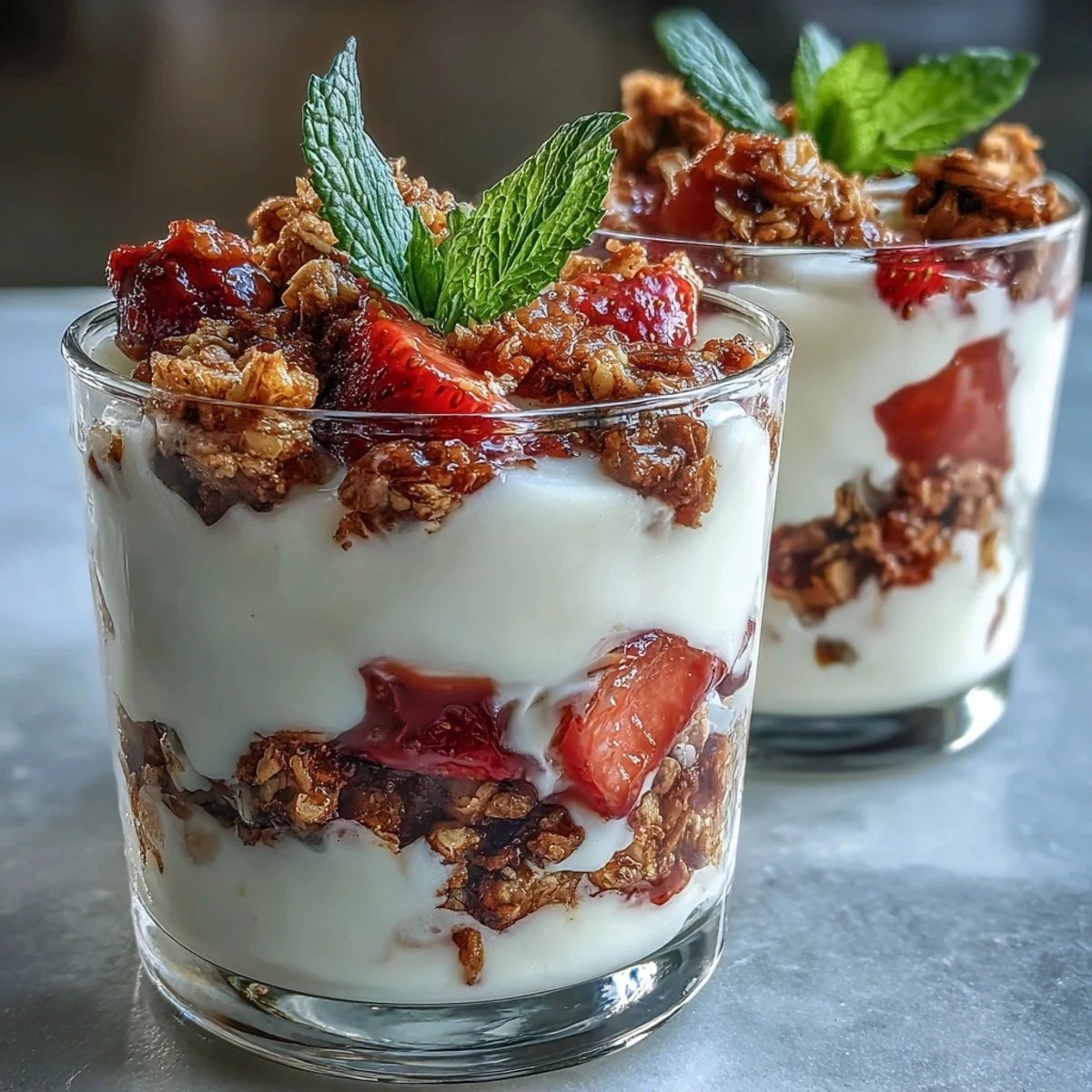 Mini Strawberry Yogurt Parfaits