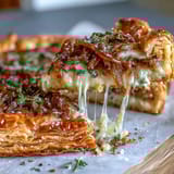 French Onion Puff Pastry Tart