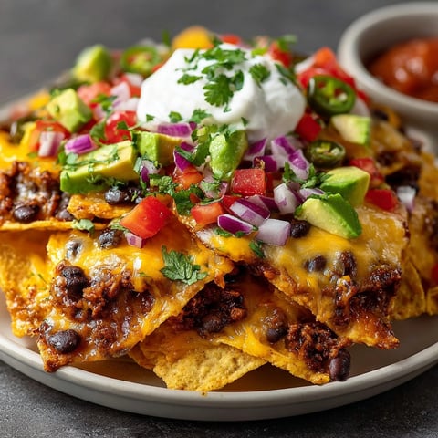 A loaded Chaos Nacho Party Board, overflowing with melted cheese, fresh toppings, and pretzel "confetti".