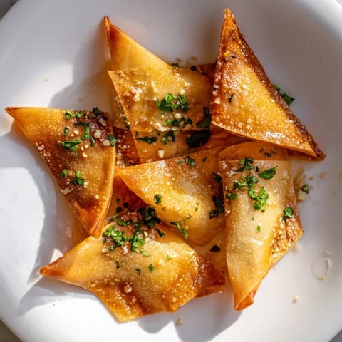 Crispy Garlic Lumpia Chips