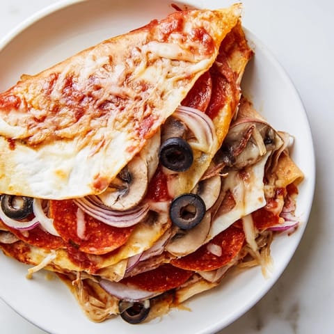 Cheesy Tortilla Pizza Wrap
