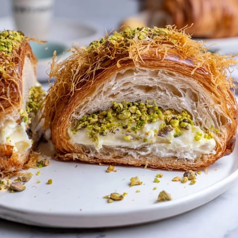 Pistachio Cream Croissants