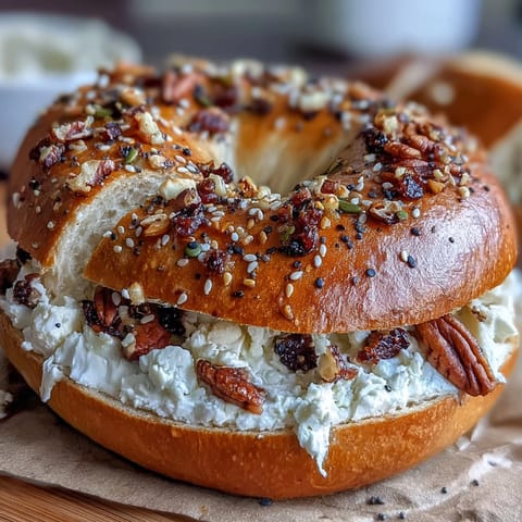 Soft, homemade bagels made with Greek yogurt and sprinkled with savory everything seasoning, ideal for a quick morning treat.