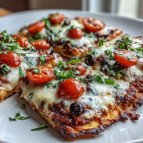 Low carb cottage cheese flatbread pizza with golden crust and bubbling cheese, perfect for quick weeknight dinners.
