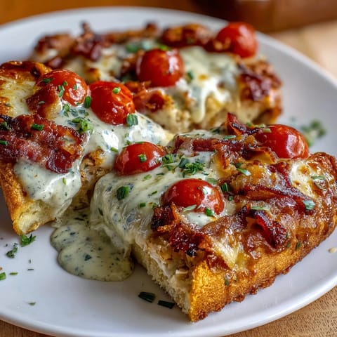 Kentucky Derby Hot Brown Flatbread