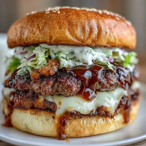 Crispy-edged smash burger topped with melty cheese and tangy secret sauce on a toasted bun.