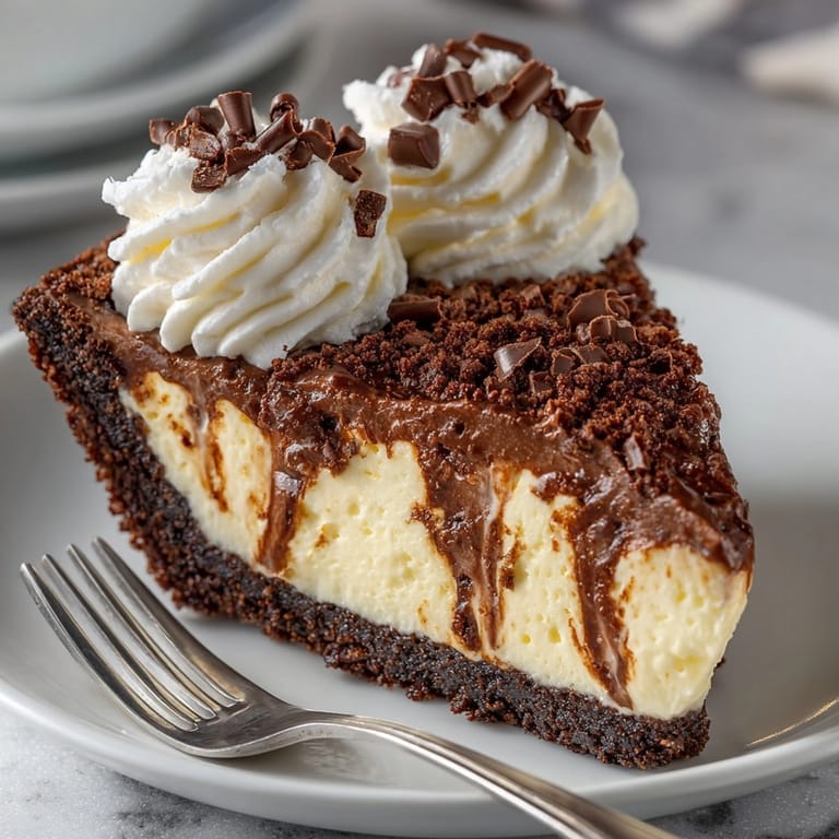 Easy Brandy Alexander Pie recipe, a boozy frozen treat, ready for dessert time.