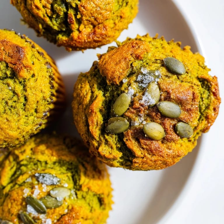 Aromatic Rustic Matcha Pumpkin Muffins blending sweet pumpkin with earthy matcha flavors.