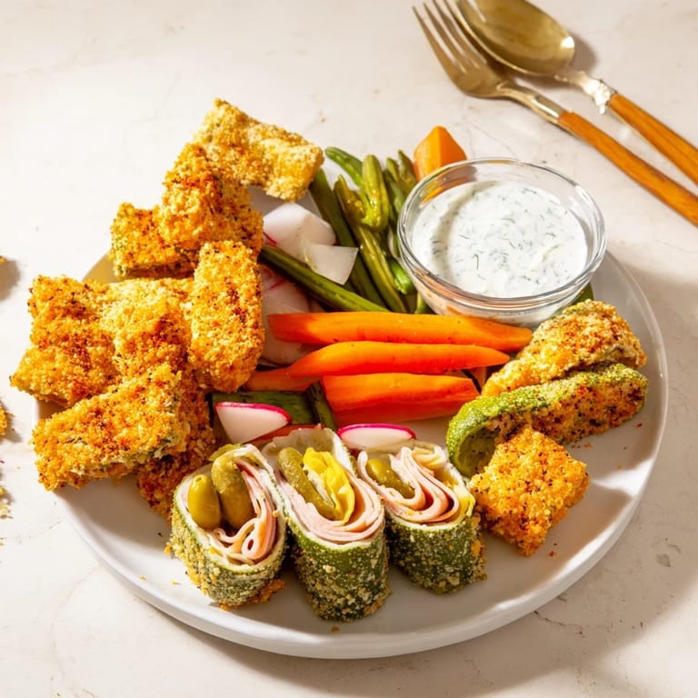 Delight in tangy flavors with crunchy fried pickles and pickled-wrapped bites for Pickle Lovers Meal.  