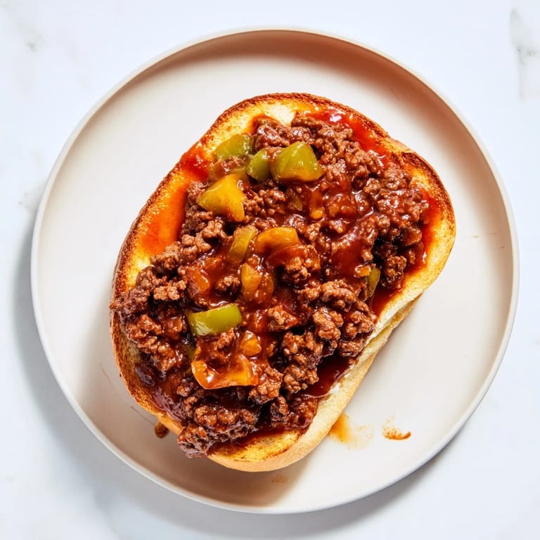 Golden toasted buns overflowing with savory, hearty Sloppy Joes, perfect for a family dinner.