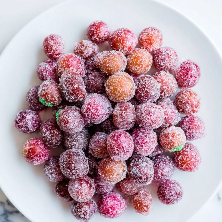 Close-up of freshly made Quick Frozen Grape Treats, a simple treat perfect for parties and summer snacking.