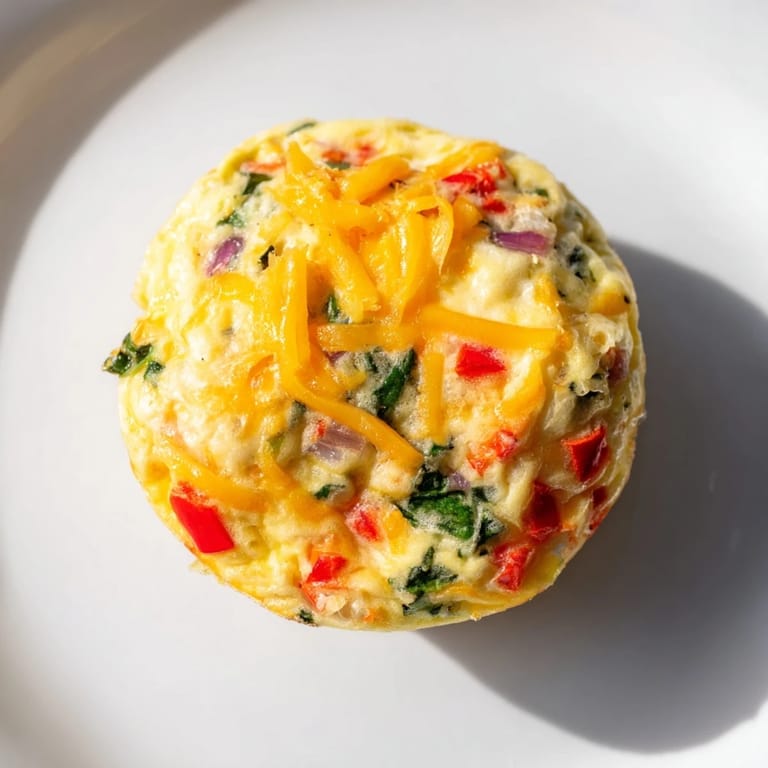 A close-up of Easy Christmas Morning Egg Muffins, perfect for a festive, healthy breakfast.