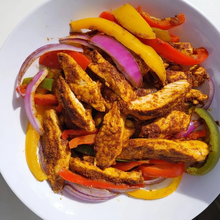 Homemade chicken fajita sheet pan, served with warm tortillas and fresh cilantro, is a delicious complete meal.