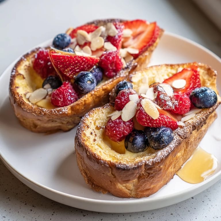 Brioche slices holding creamy custard transform into tempting custard toast, perfect for a brunch treat.
