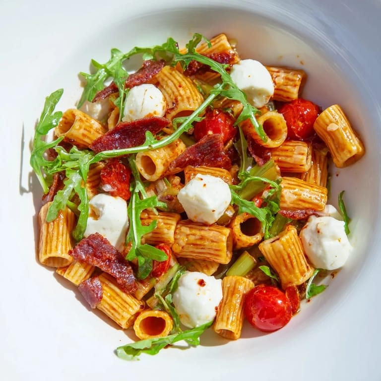 Serve this cold Spring Antipasto Pasta Salad with tangy giardiniera and red onion, perfect for easy spring gatherings and BBQs.