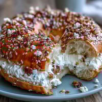 Greek yogurt bagels topped with everything seasoning, golden and chewy, perfect for a healthy breakfast or snack.