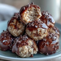 No-Bake Peanut Butter Oat Bites with chocolate chips and coconut, perfect for a quick wholesome snack.